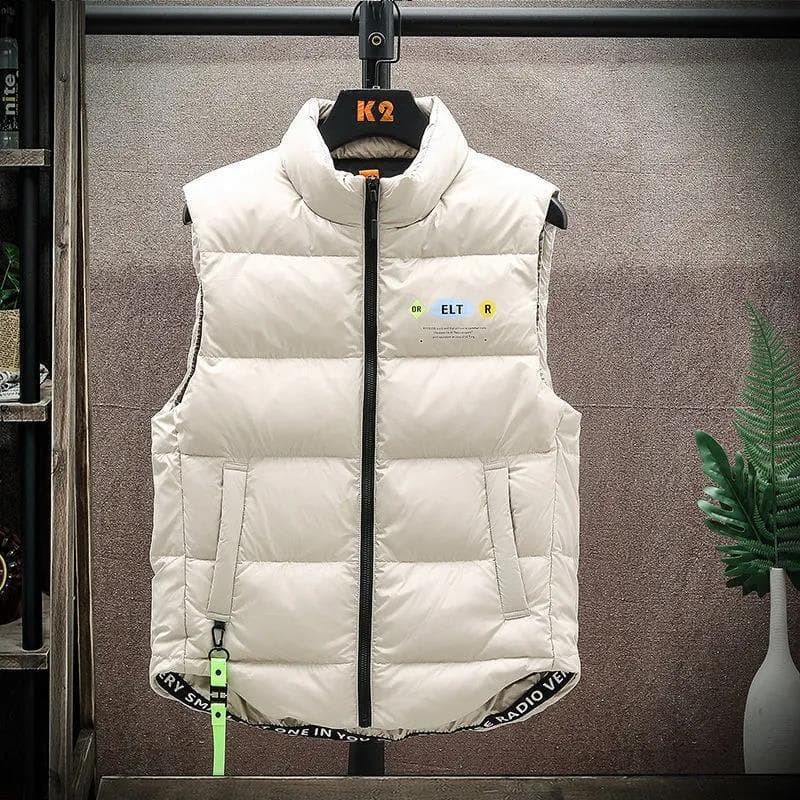 メンズダウン 軽量保温 中綿ベスト アウトドア仕様