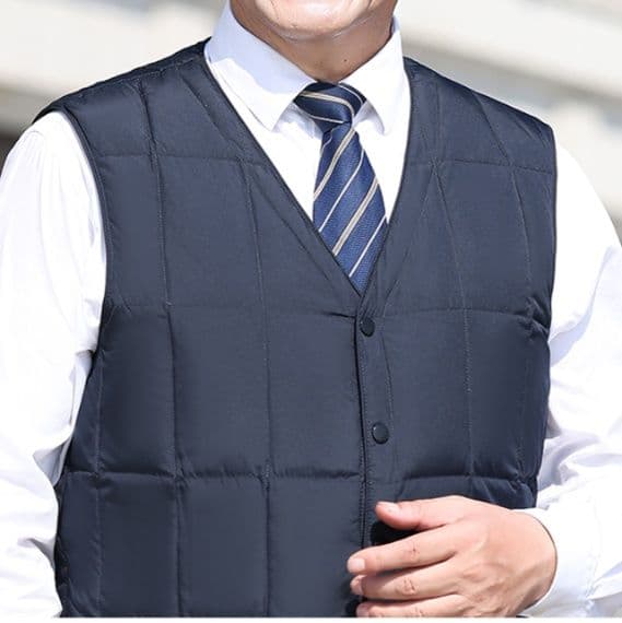 メンズダウン 軽量キルティング紳士用ベスト