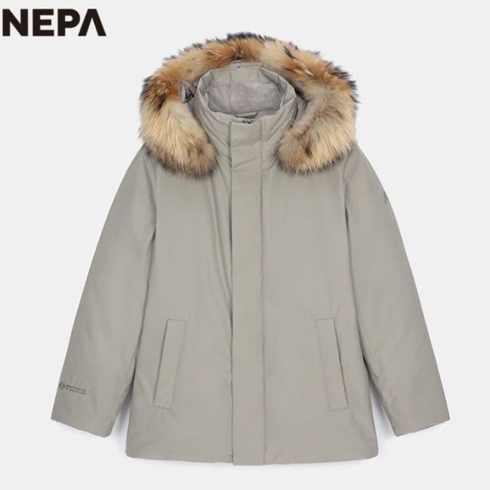メンズダウン 高級ファー付きフード冬季防寒ジャケット