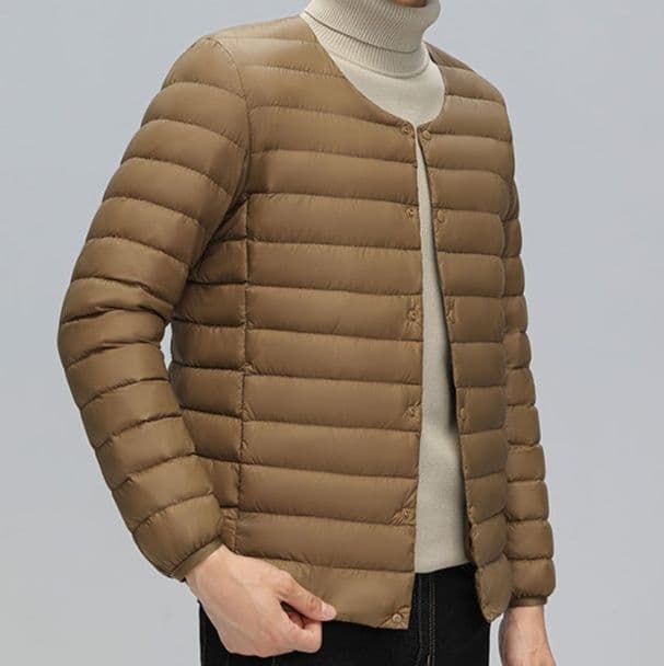 メンズダウン 軽量保温キルティングジャケット