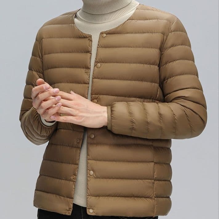 メンズダウン 軽量保温キルティングジャケット