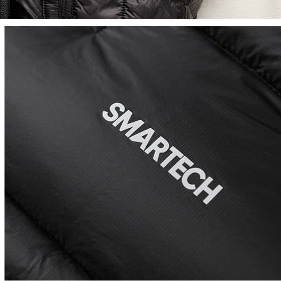 メンズダウン 軽量キルティング袖なしダウンベスト