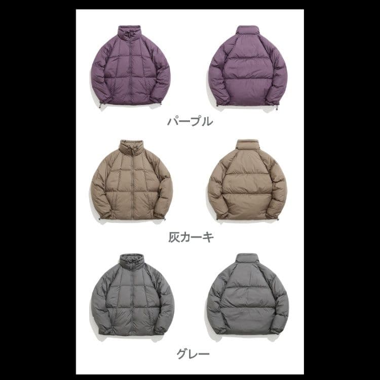 メンズダウン 防滴機能付き ストリート ダウンジャケット 全6色 秋冬