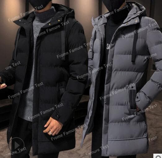 メンズダウン 【2025冬新作】 厚手 綿入り ロングコート 防寒に最適
