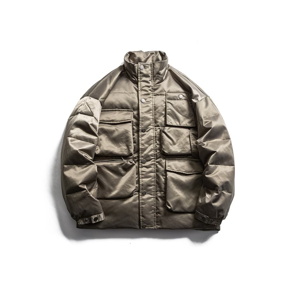メンズダウン 【新作入荷】日本風レトロ メンズ中綿ブルゾン 厚手 保温 防寒ジャケット 立ち襟デザイン