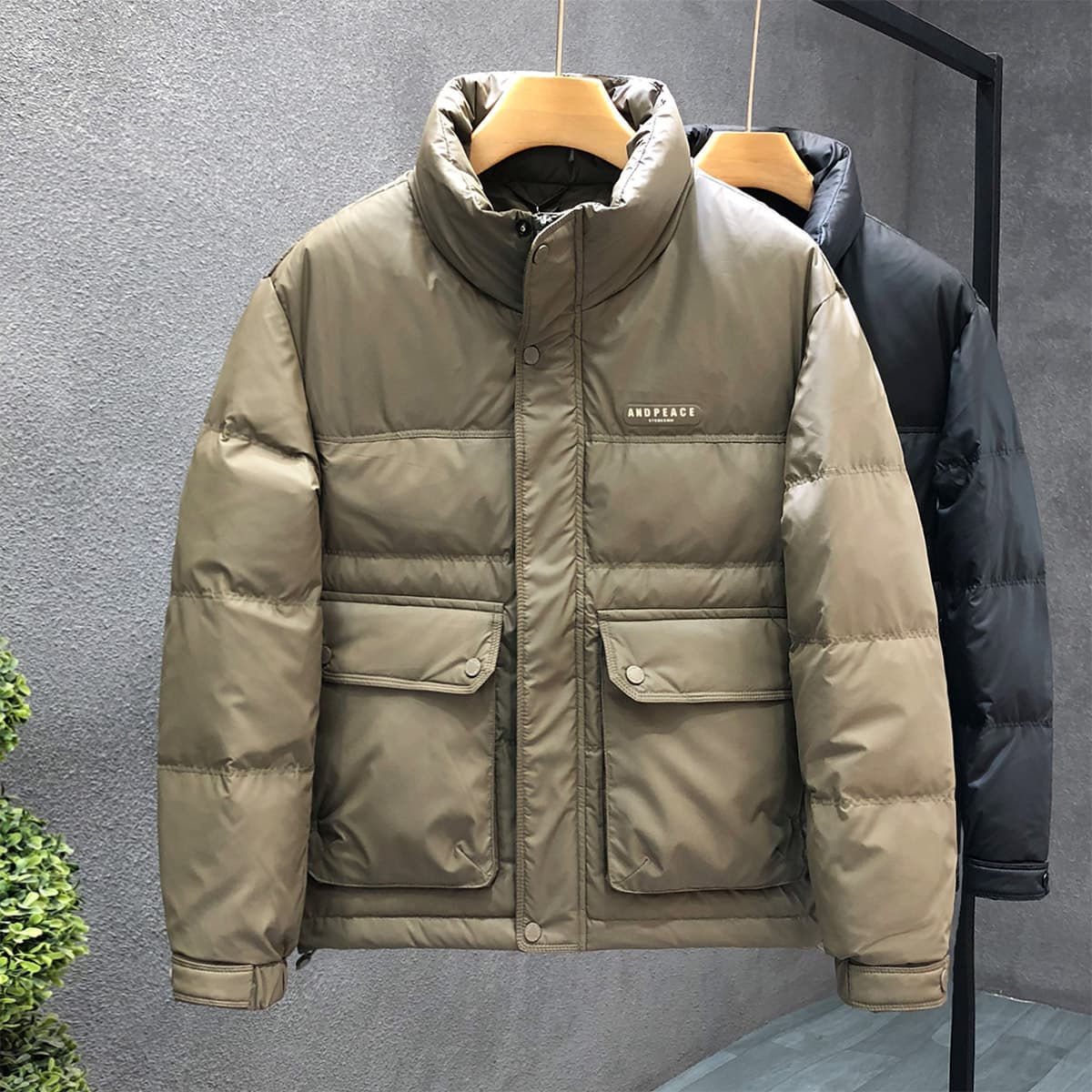 メンズダウン 　【COMFY AKU 2025冬新作】反射ショートダウンジャケット